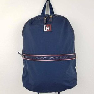 Tommy Hilfiger Mens Backpack Navy Blue Zip Pockets
